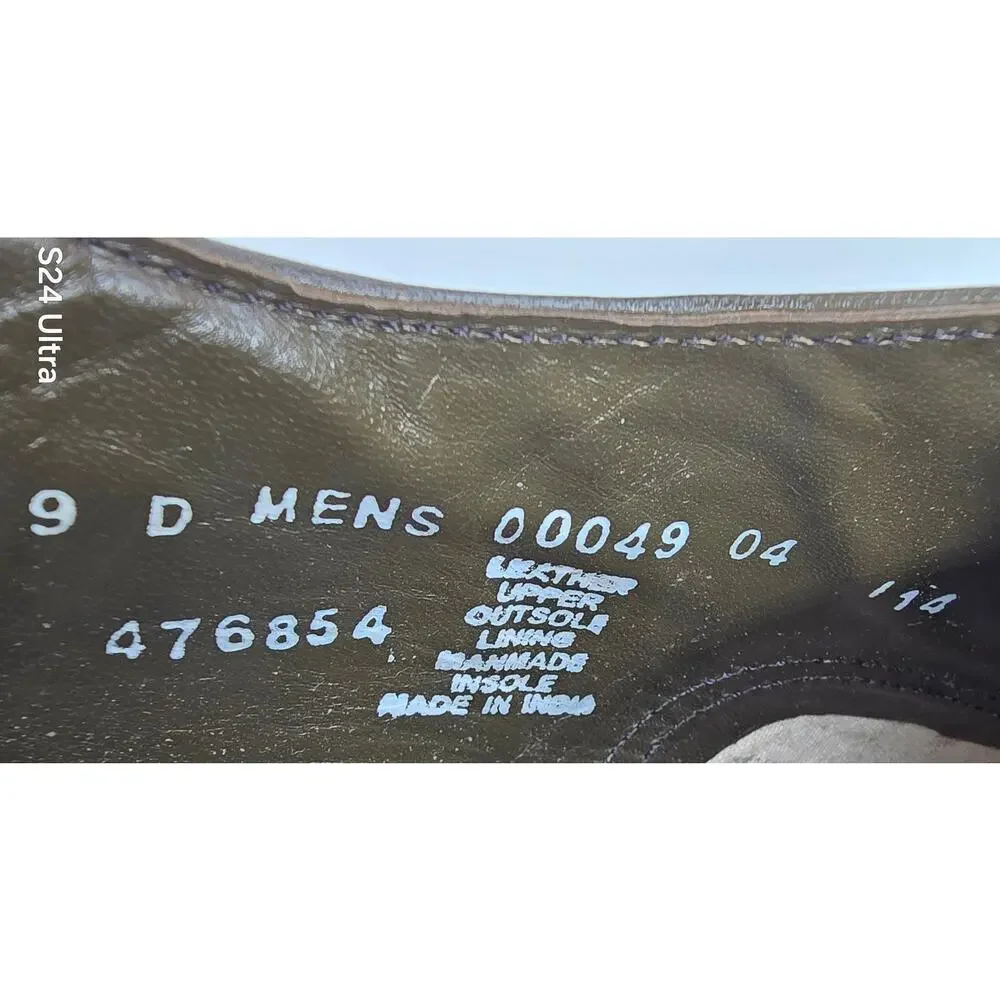 Stacy Adams Madison Cap Toe Oxford Olive Kidskin Lizard Print Dress Shoe Men 9D